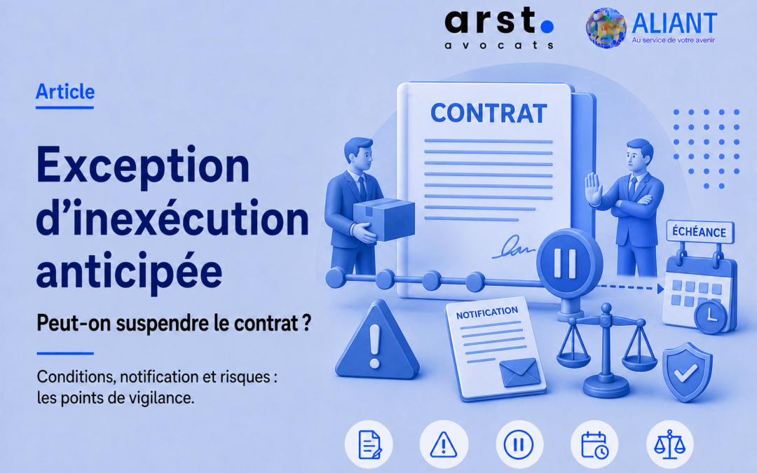 Exception d’inexécution anticipée et suspension du contrat