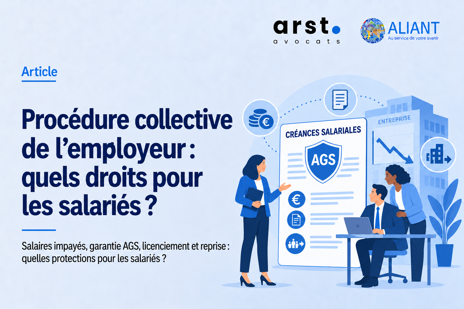 Salarié confronté à une procédure collective et garantie AGS
