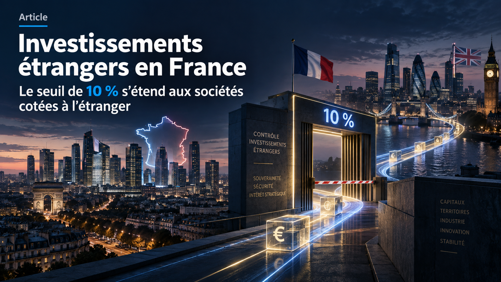 Control of foreign investments in France upon crossing the 10% threshold of voting rights